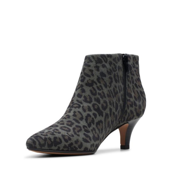 Clarks Womens Linvale Sea Ankle Boots Leopard | UK-187435